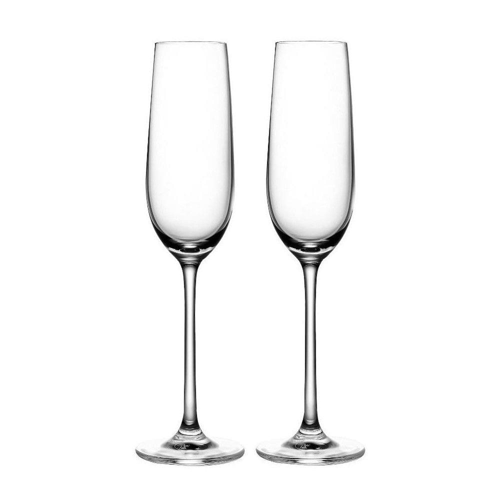 Jogo de Taças Beatriz Para Champanhe Cristal - 250ml - 2 Peças - Fracalanza