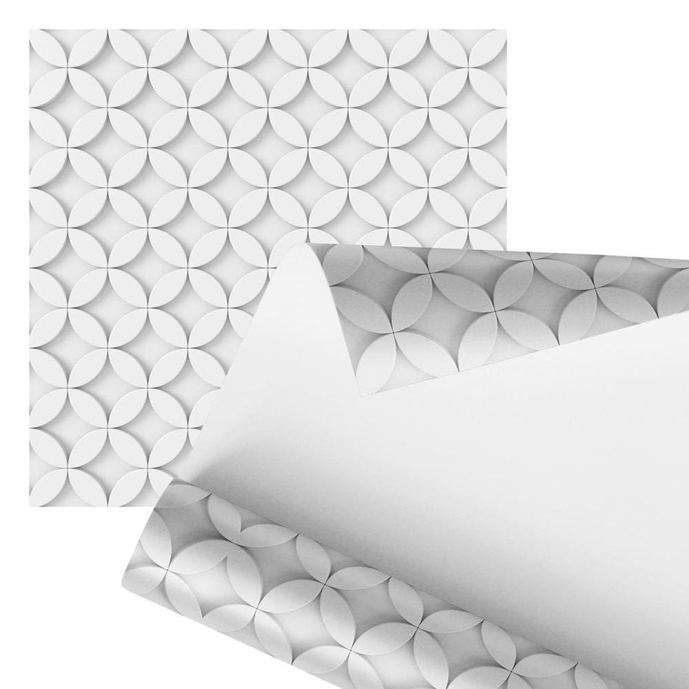 Papel De Parede Adesivo Azulejo Arabescos Geométrico 2,80M