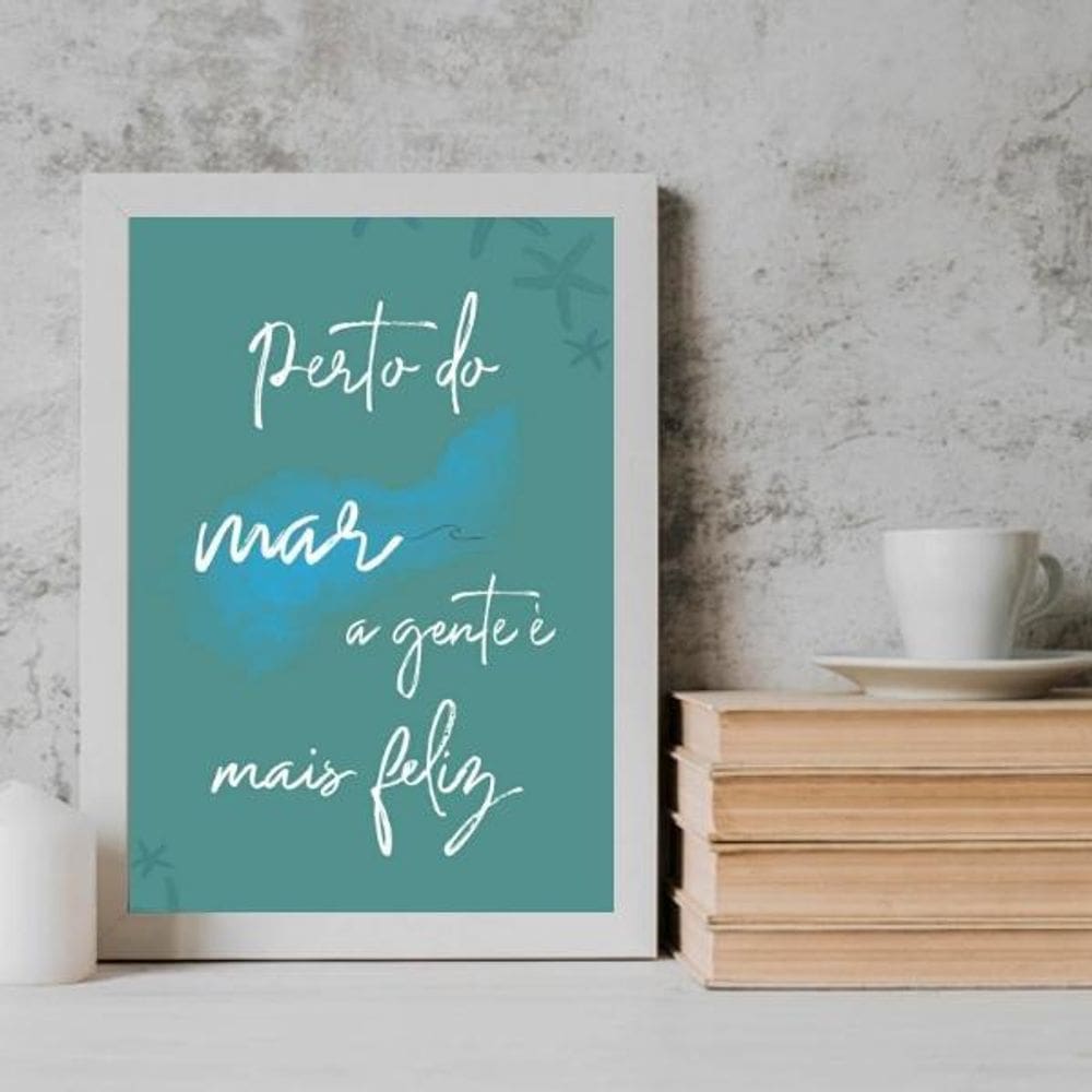 Quadro Preto 33X24Cm Decoração Versátil Papel Fotográfic