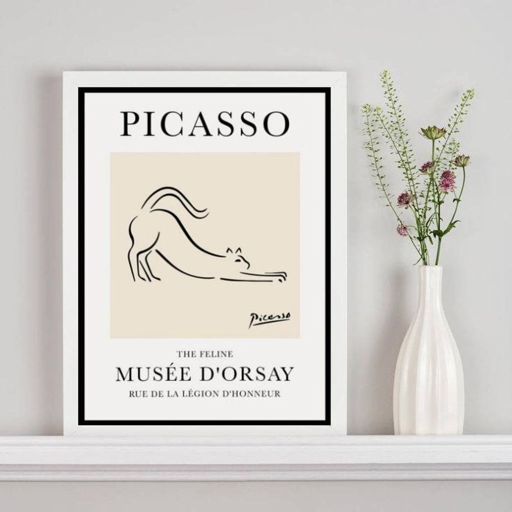 Quadro Poster Picasso - The Feline 24X18Cm