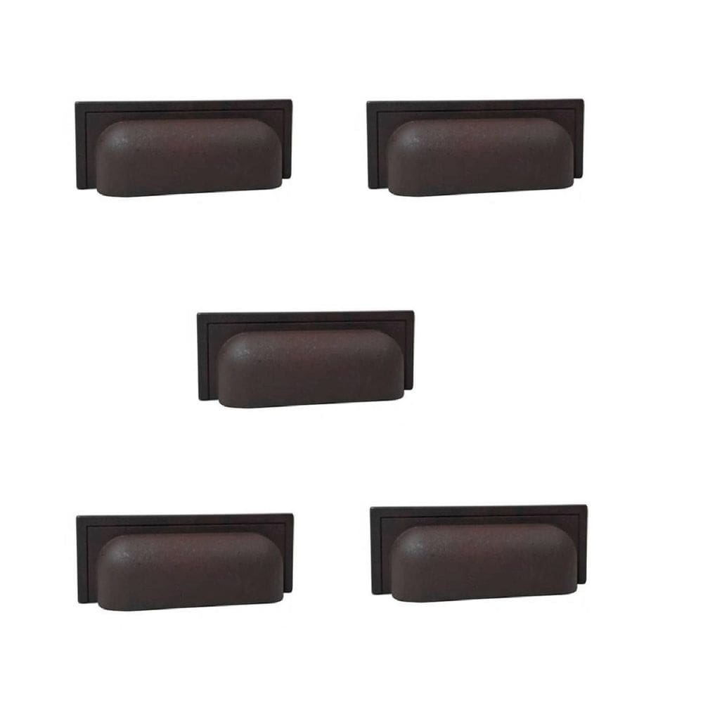 Kit 5 Puxador Plymouth Zen Vecchio Metallo Concha 80Mm