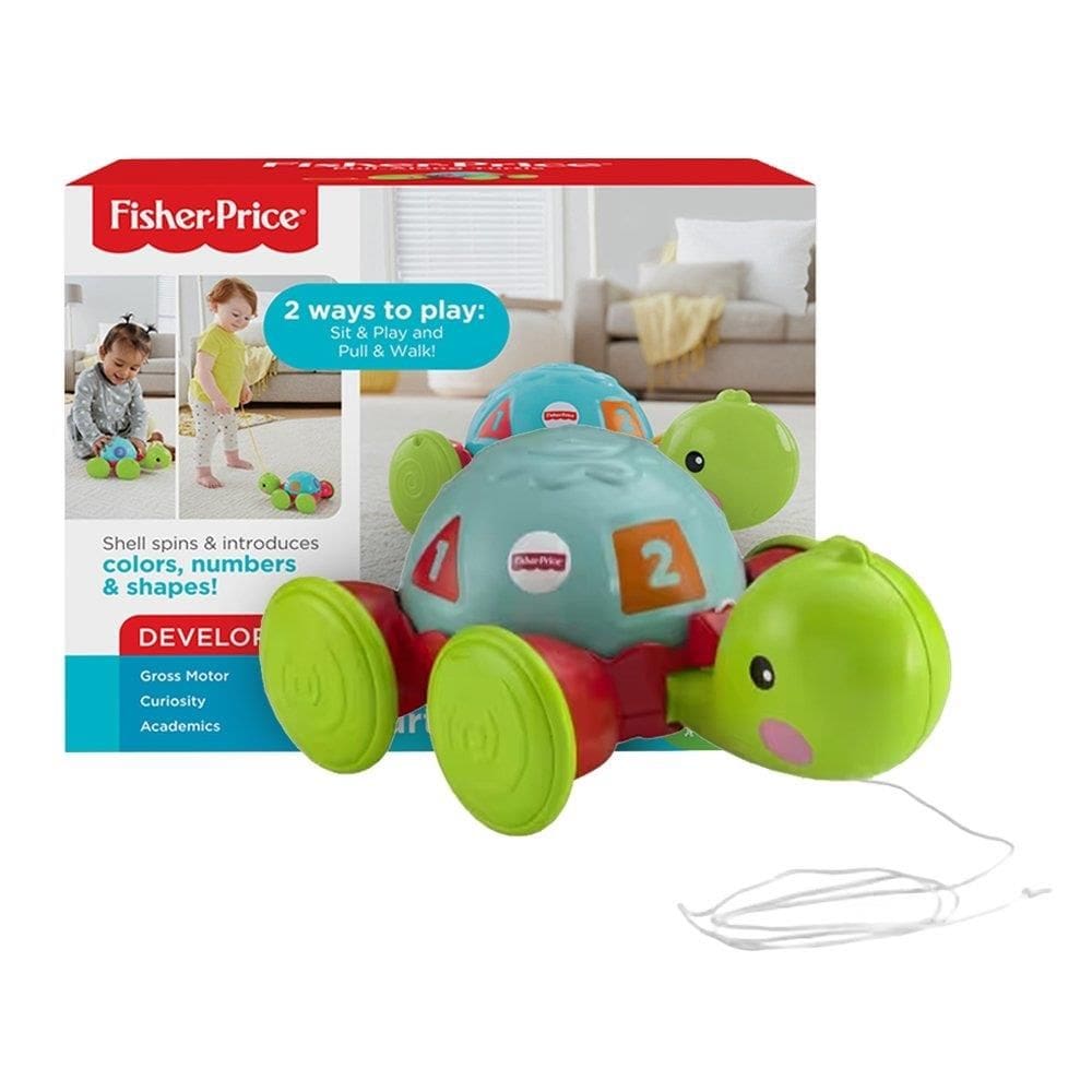 Brinquedo Fisher-Price Empurra Tartaruga para Bebês