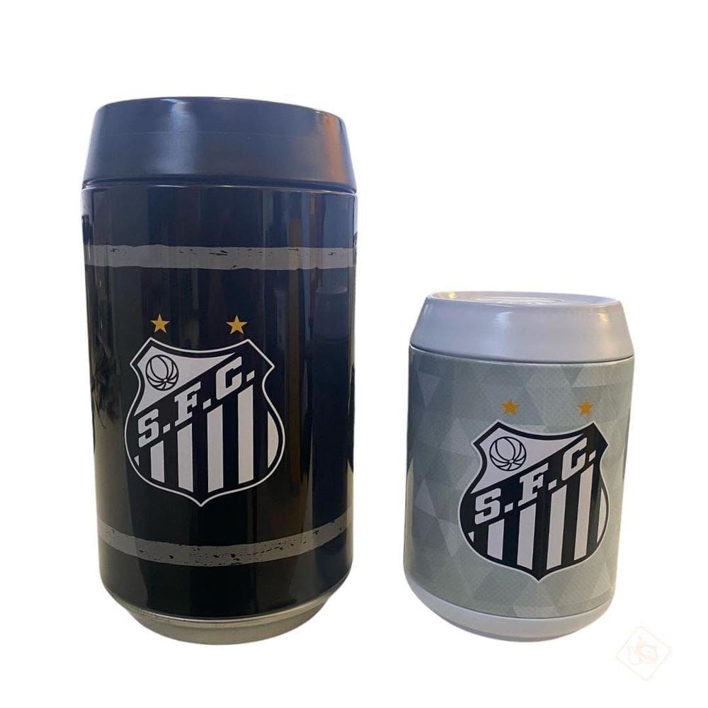 Jogo De Porta Moedas Com 2 Latas Santos Sfc- Mileno