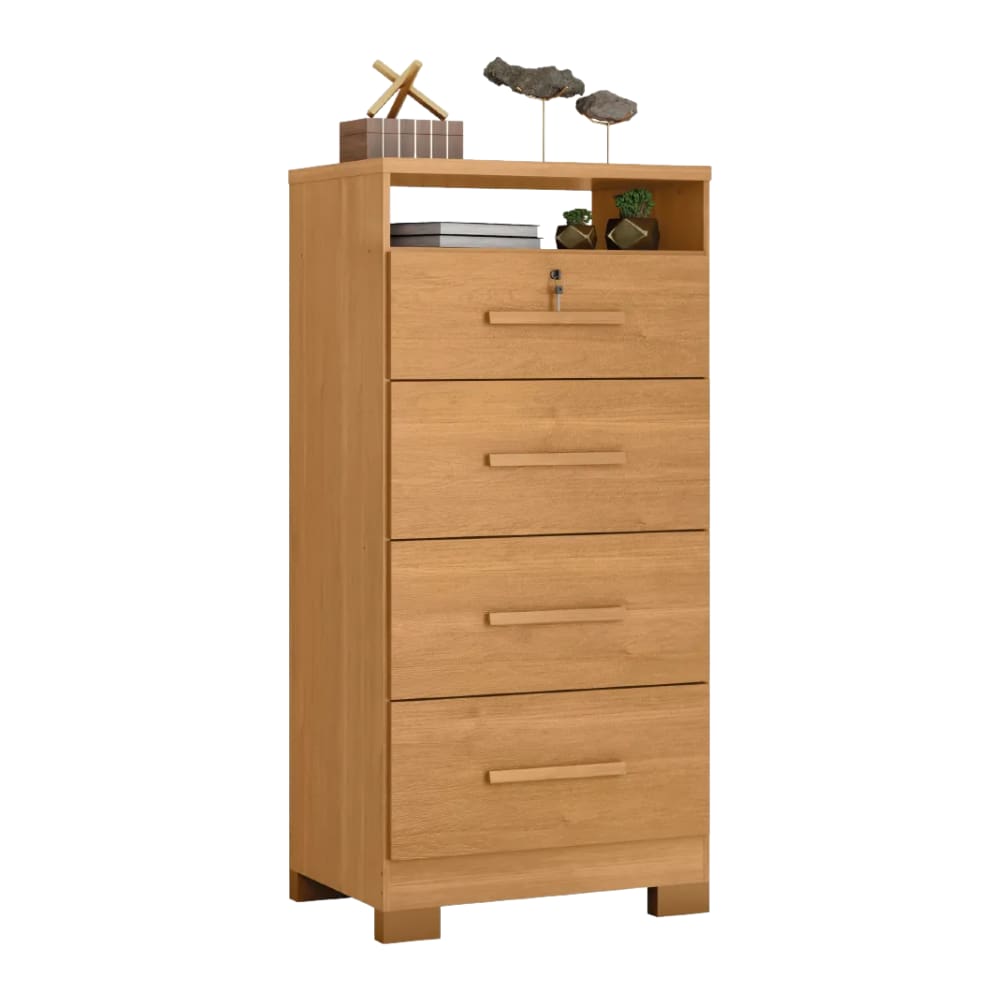 Cômoda com Chave 4 Gavetas Primordial Max Zanzini