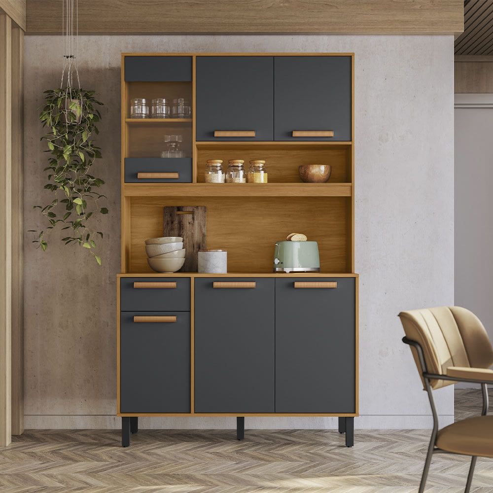 Armario de Cozinha Napoles Itatiaia 6 Portas e 1 Gaveta 120 cm