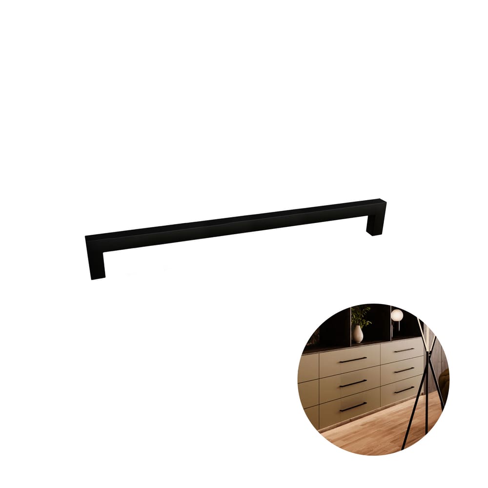 Puxador 224 Mm Inox Preto Rezzo Il811