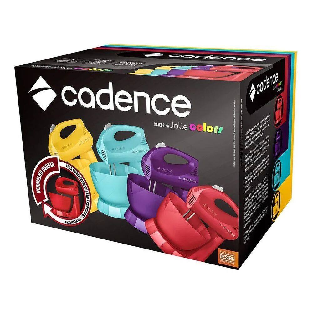Batedeira Jolie Colors Bat411 Vermelha Cadence Frequência 127v