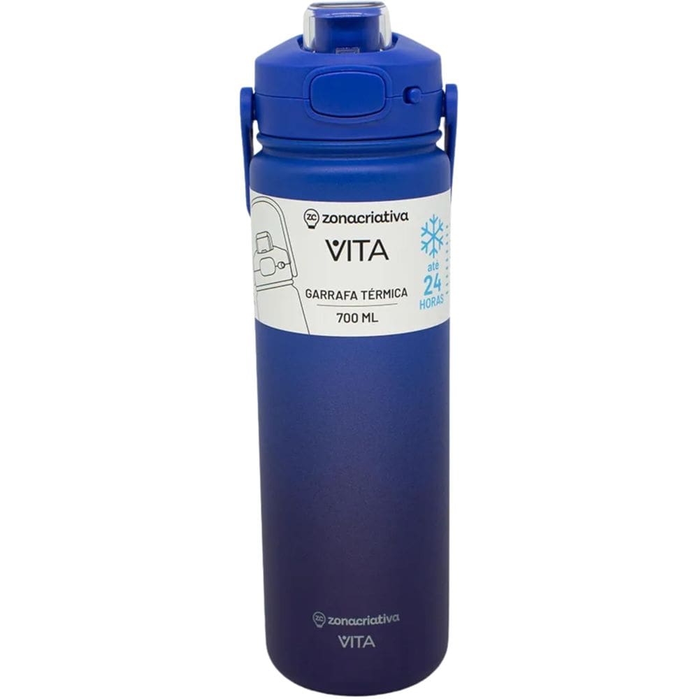 Zonacriativa – Garrafa Térmica Vita Mar Profundo 700ml