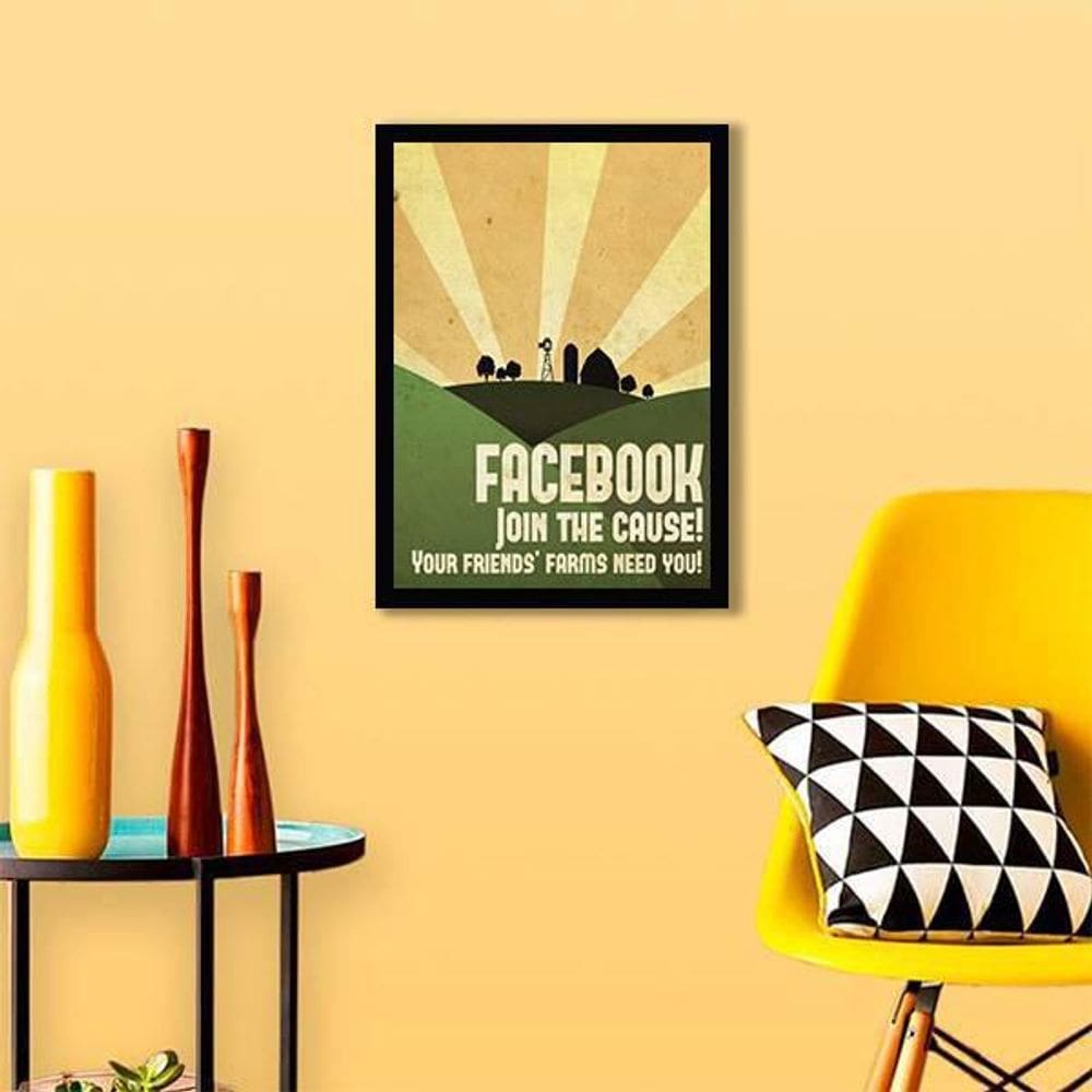 Quadro Join The Cause Your Friends Farm Need You 45X34Cm