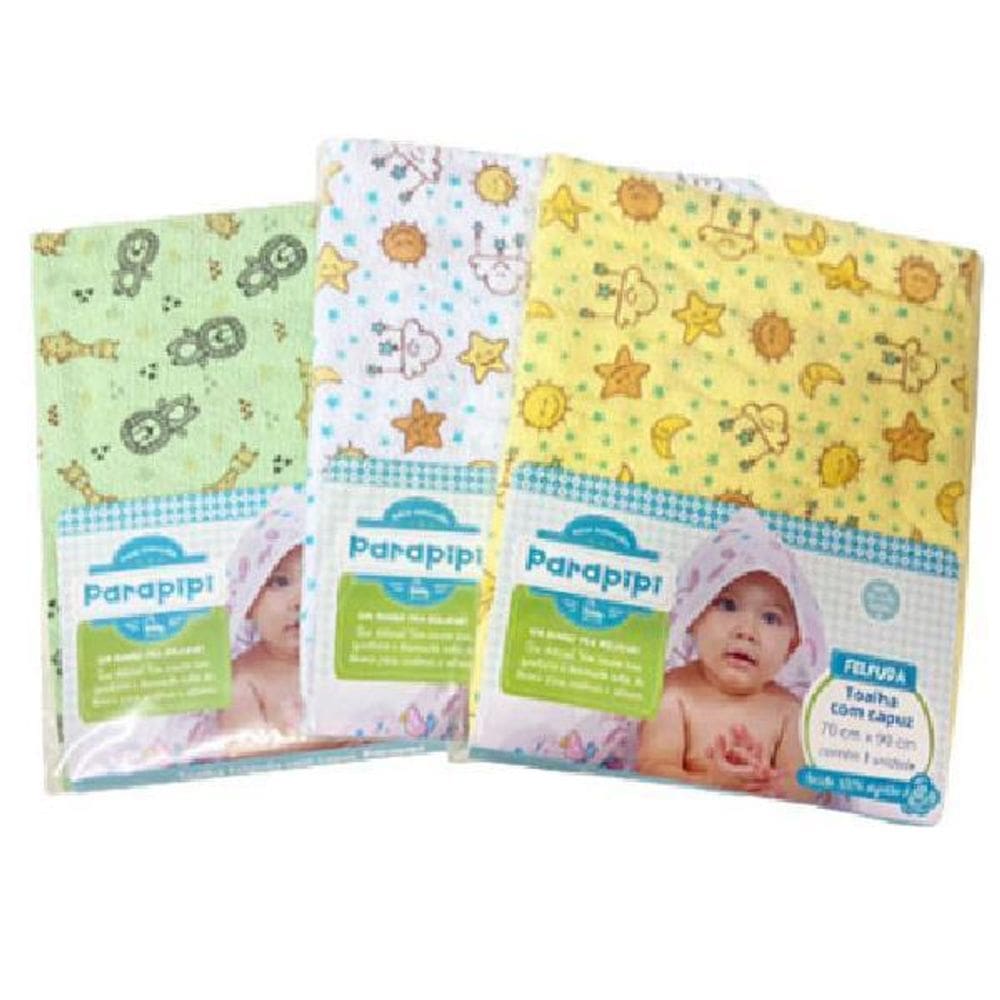 Toalha De Banho Bebe Com Capuz 100% Algodão Neutro