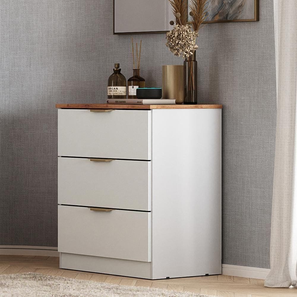 Cômoda Milan 3 Gavetas Carraro Branco