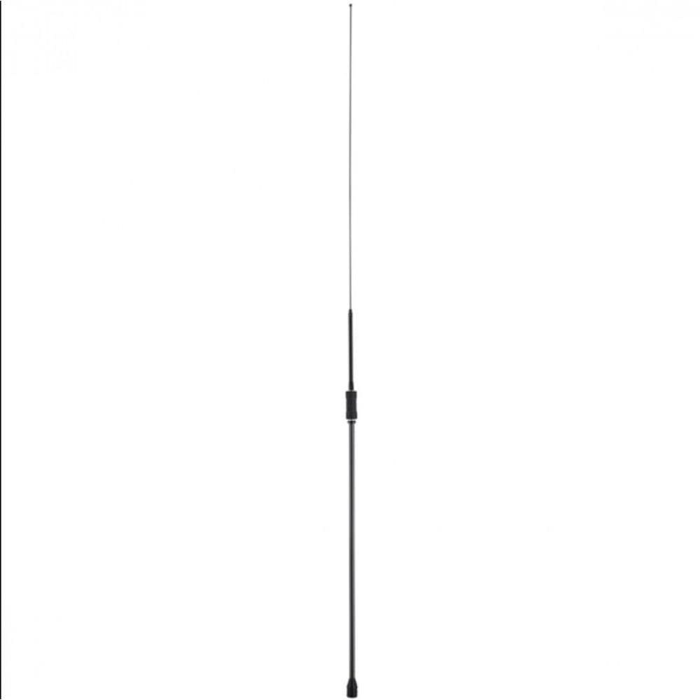 Antena Viuva Negra Para Radio Px Movel Base Prolongada Com Bobina Central Preta B-2007p
