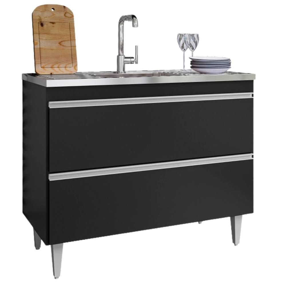 Balcao Pia 2 P Esmeralda 100 cm Eratto Moveis