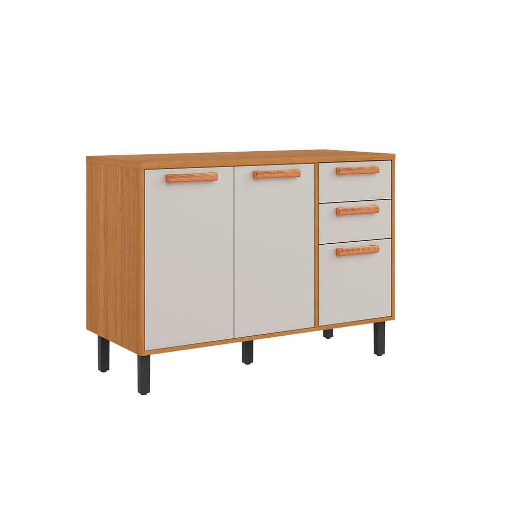 Balcao de Cozinha Napoles Itaiaia 3 Portas 2 Gavetas