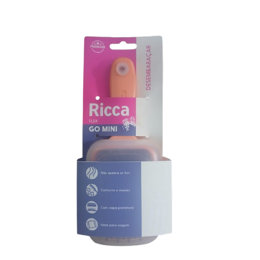 Escova Ricca Flex Go Mini Coral Ref:2451