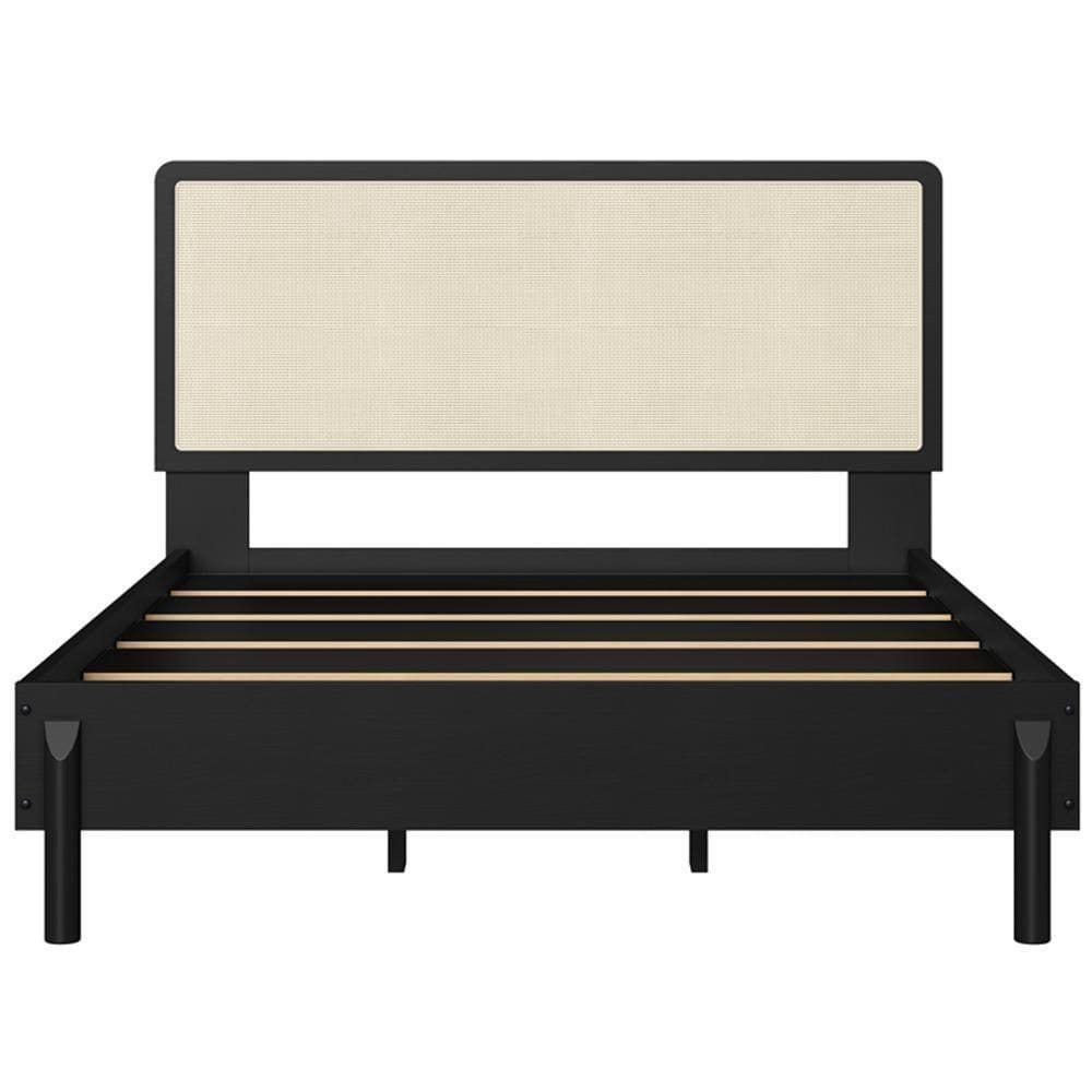 Cama Casal Artesano Palhinha Oslo 152cm Nero