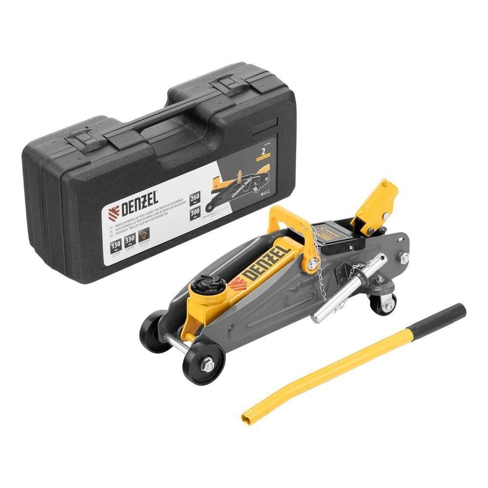 Macaco Hidráulico Jacaré 2t 130-330mm Com Trava Denzel 5115455