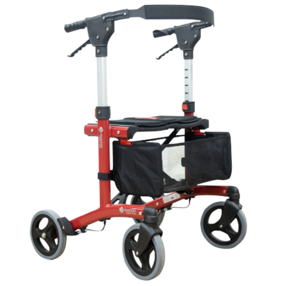 Andador Ortopédico para Adultos e Idosos Walker Plus Vinho Tamanho G Freedom