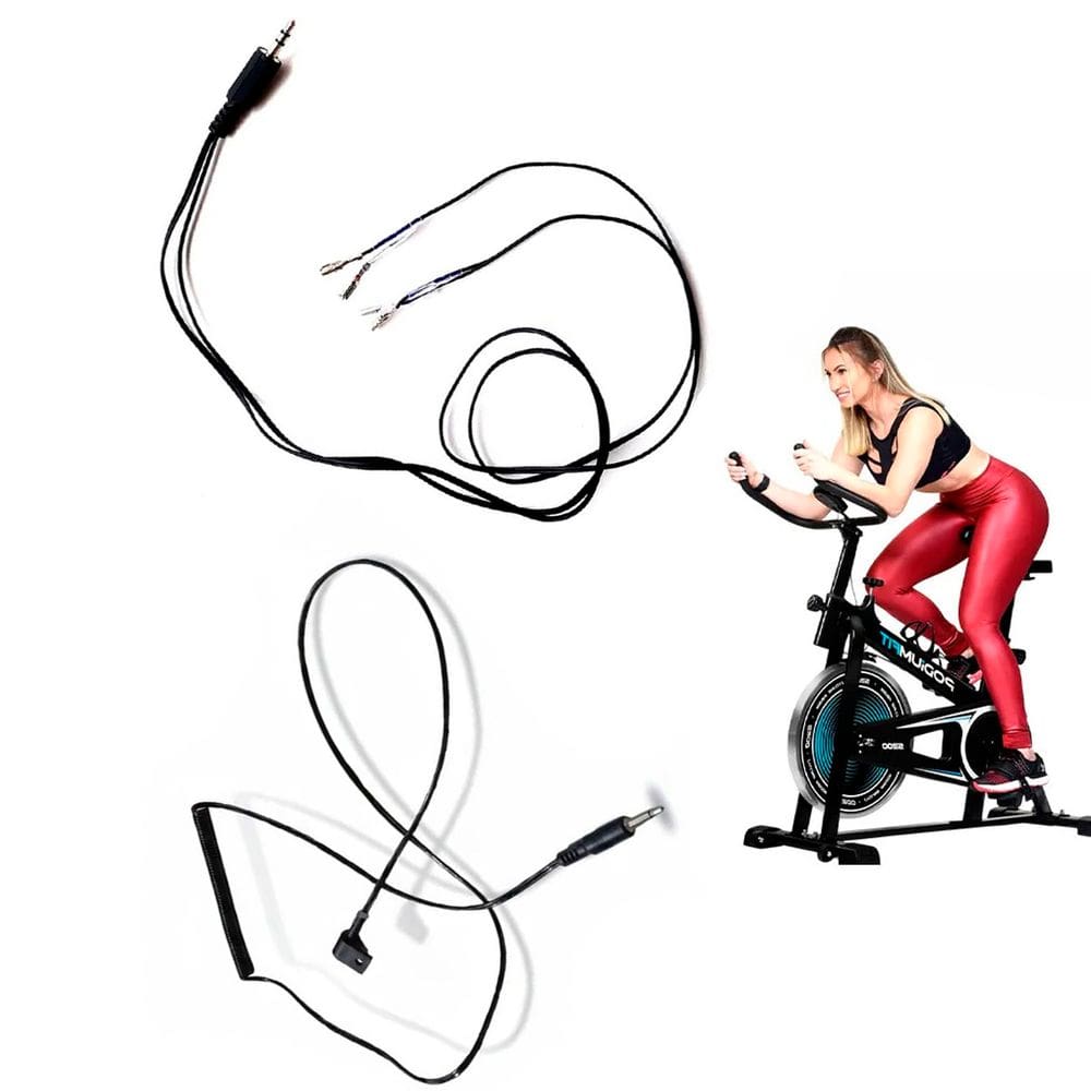 Cabo Conector Roda Sensor Bicicleta Spinning Treino Academia Aula Musculaçao Exercicio Fisico Box