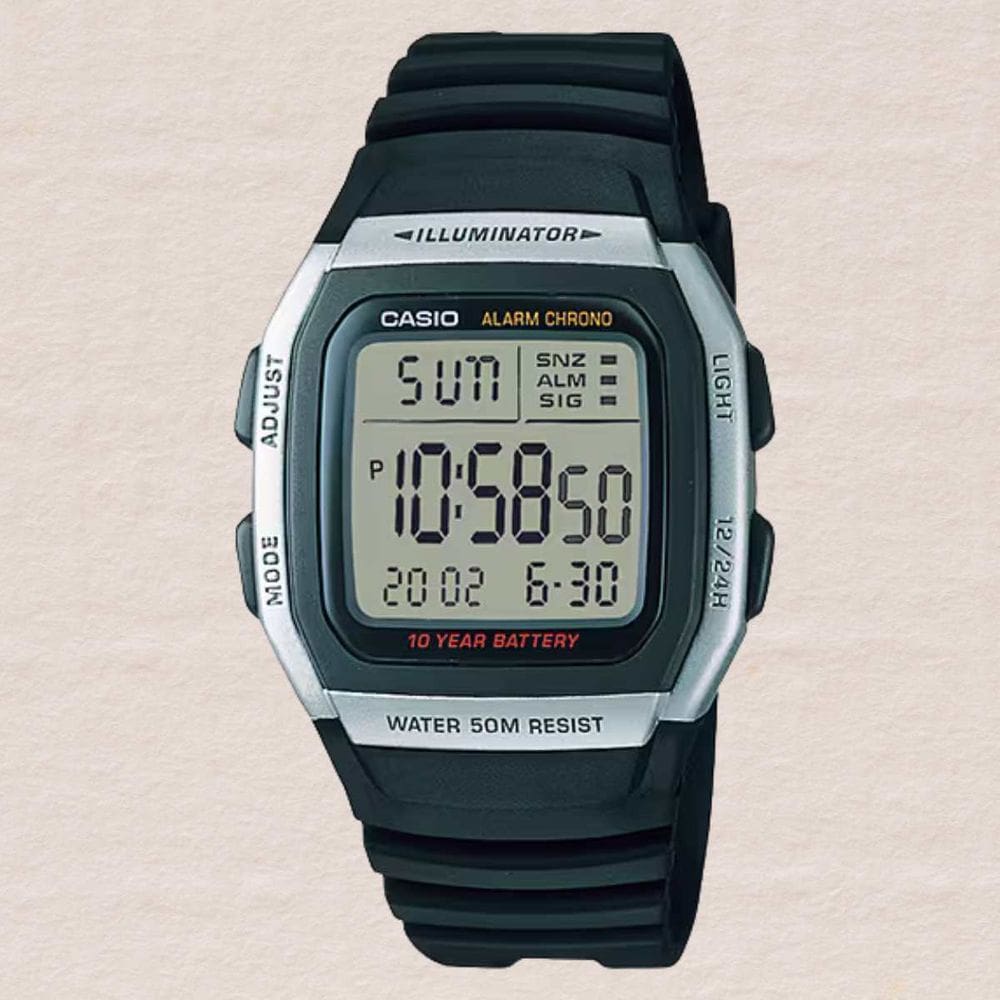 Relógio Casio Masculino Digital Illuminator Preto W-96H-1AVDF