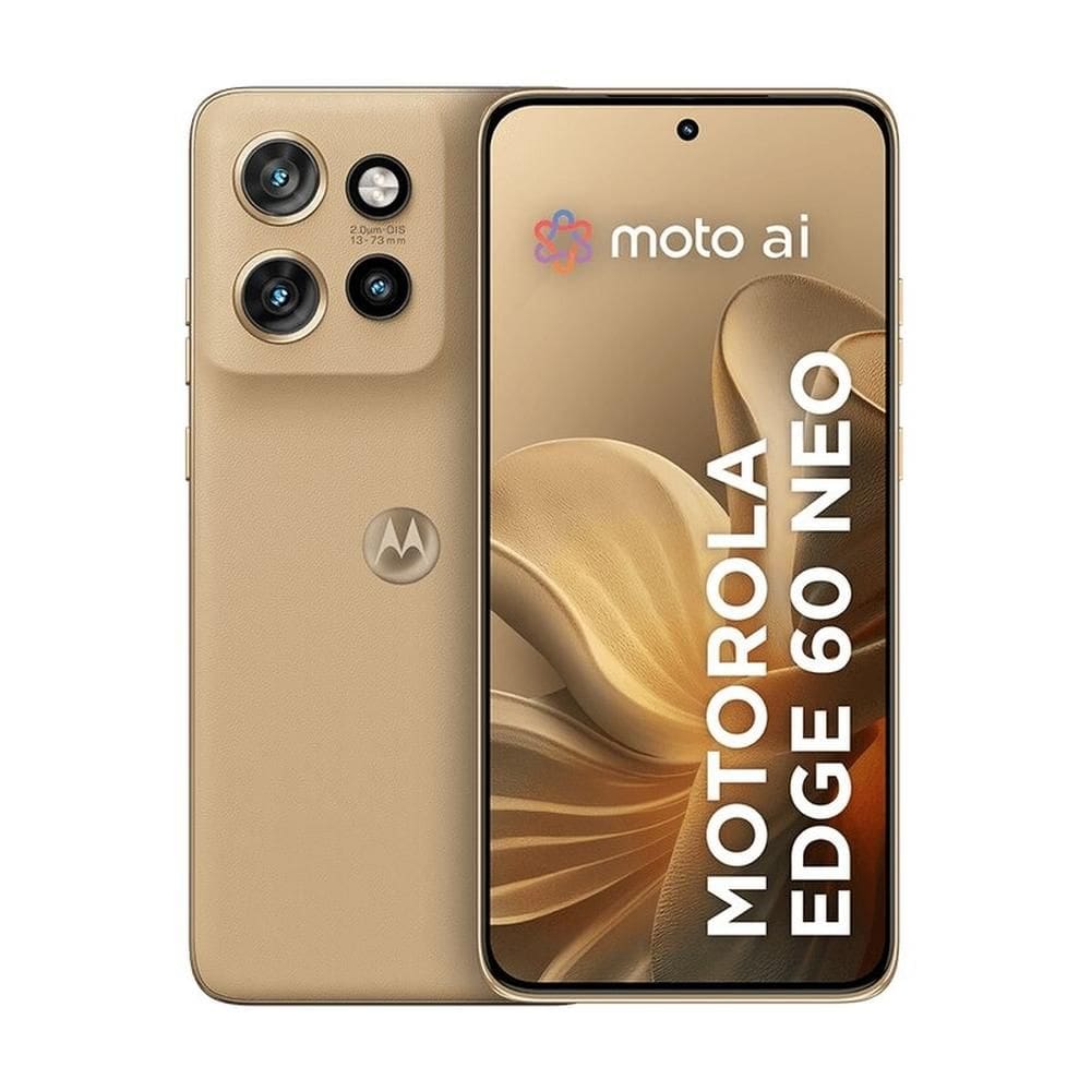 Smartphone Motorola Edge 60 Neo 5G - Latte, 256GB, 24GB (12GB RAM + 12GB RAM Boost), Câmera 50MP e Tela de 6,4” 1.5K
