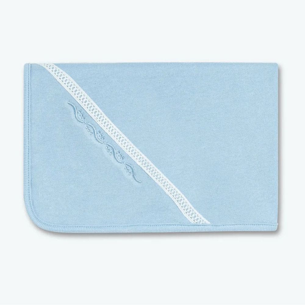 Manta Para Bebê Tricotil Sublime Azul Unissex - Hug