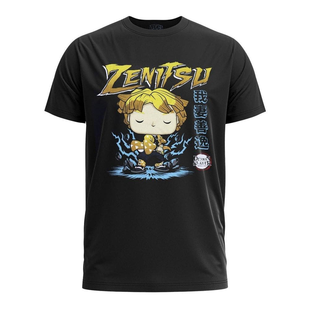 Pop Tees Demon Slayer Zenitsu Tam M
