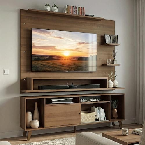 Ponto Rack Rack Com Painel Para Tv Até 60 Polegadas | Ponto