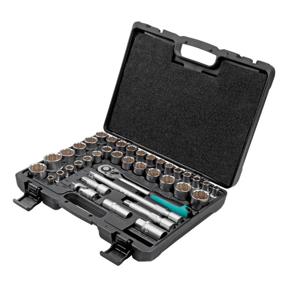 Jogo Ferramentas 1/2 39 Peças Aço Crv Stels 135789