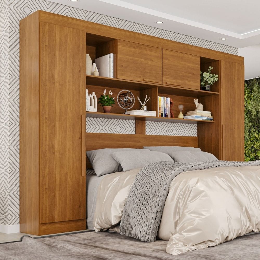 Guarda-roupa Modulado 4 Portas Apolo Premium Cinamomo