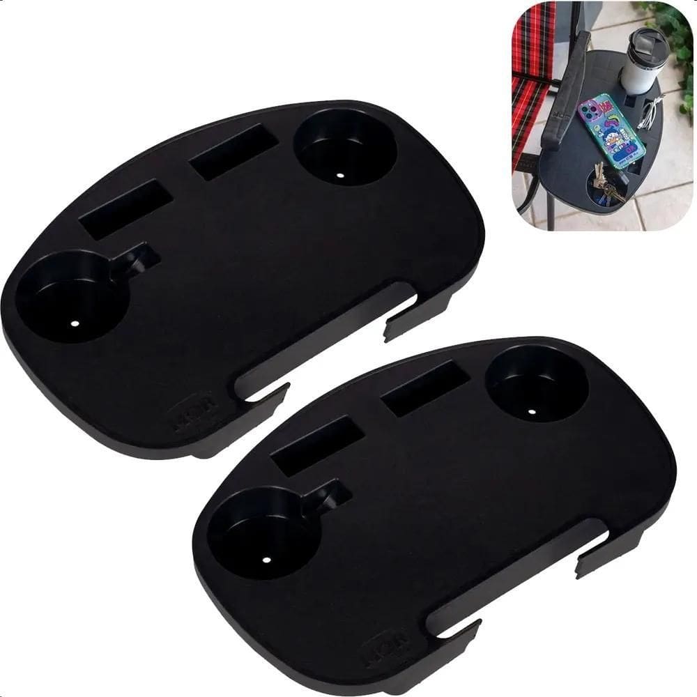Kit 2 Mesa Portátil Para Cadeira De Praia Porta Copo Cel Pre