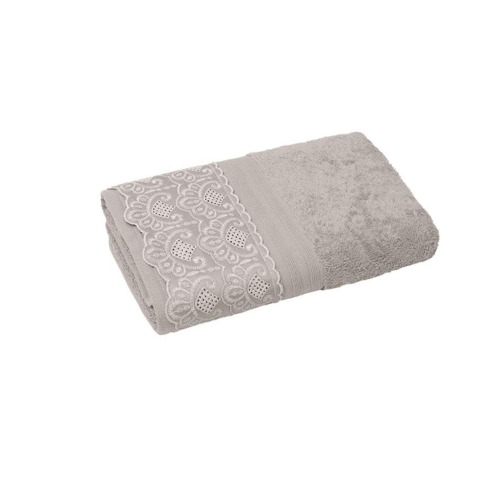 Toalha De Banho Buettner Renda 81X150 Algodão Egípcio Nadine