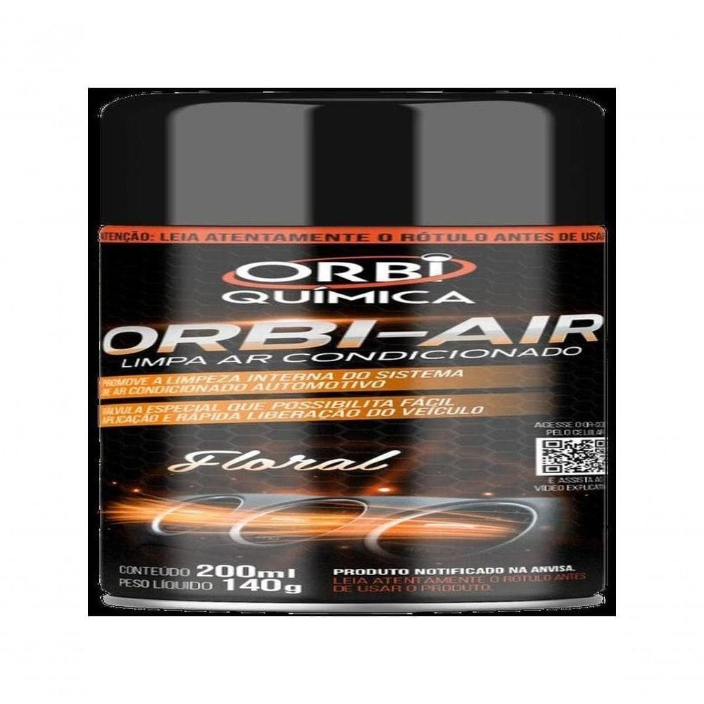 Limpa Arcondicionado Orbiair Orbi Quimica 200 Ml Floral