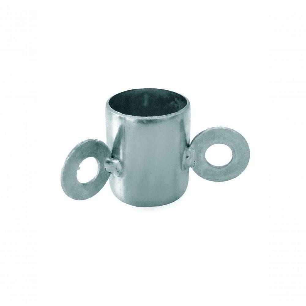 Suporte Antena 16-b Estrelinha Movel 32mm Tubo 1 Polegadas Prata Cromo