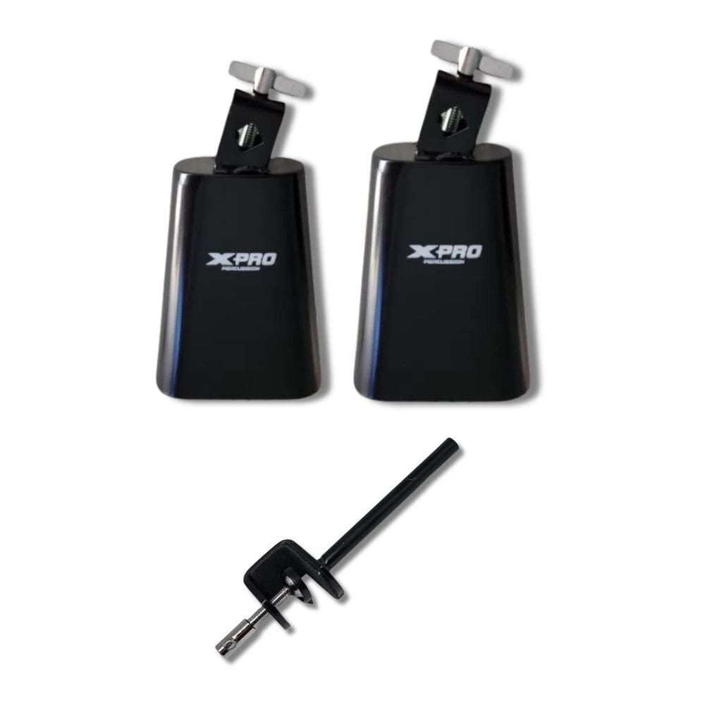 Kit Cowbell 5 E 6 Metal Preto + Haste