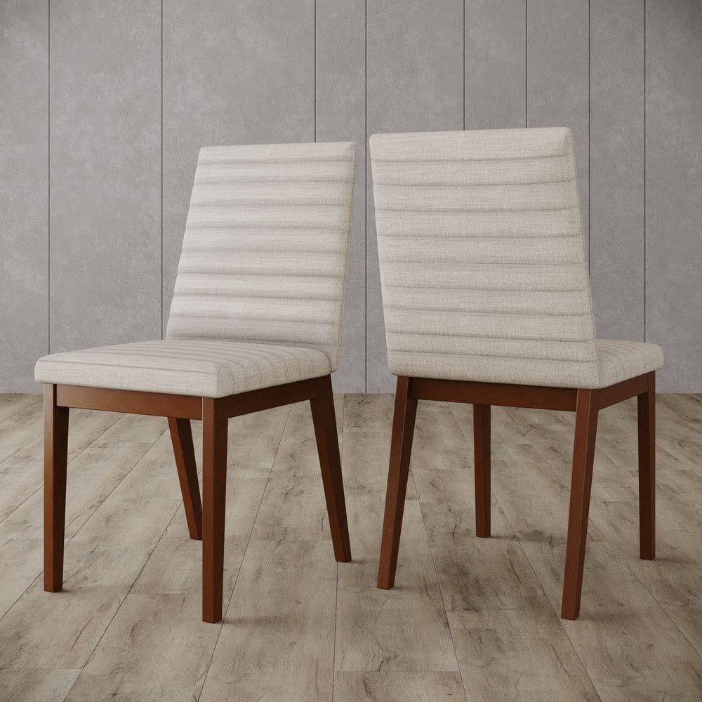 Conjunto 2 Cadeiras Elena Para Mesa De Jantar Nature Com Linho