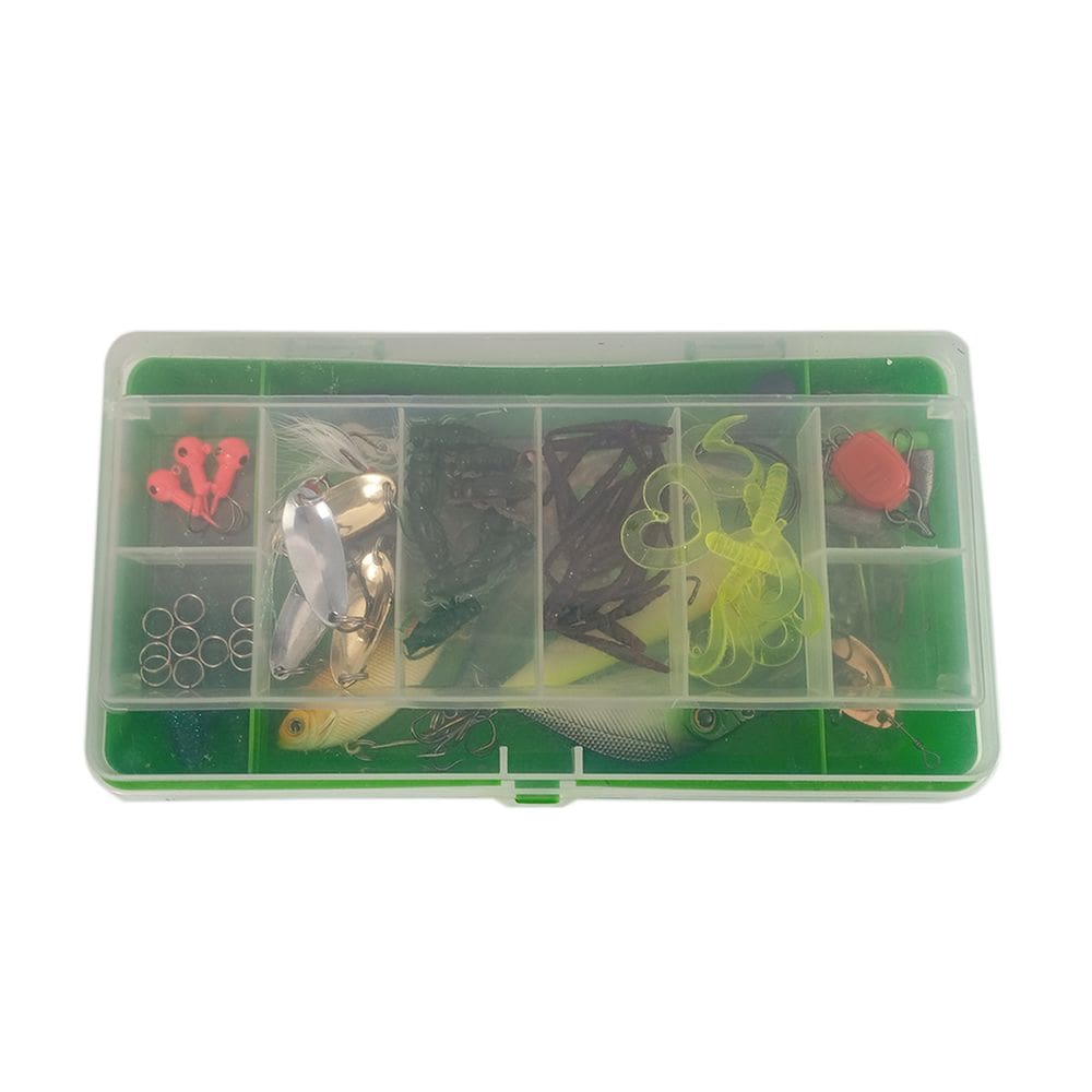 Isca Artificial Kit De Pescaria Estojo Completo Alicate Anzol Box Organizador Rio Acude Lago Mar Mangue Pesca Esportiva