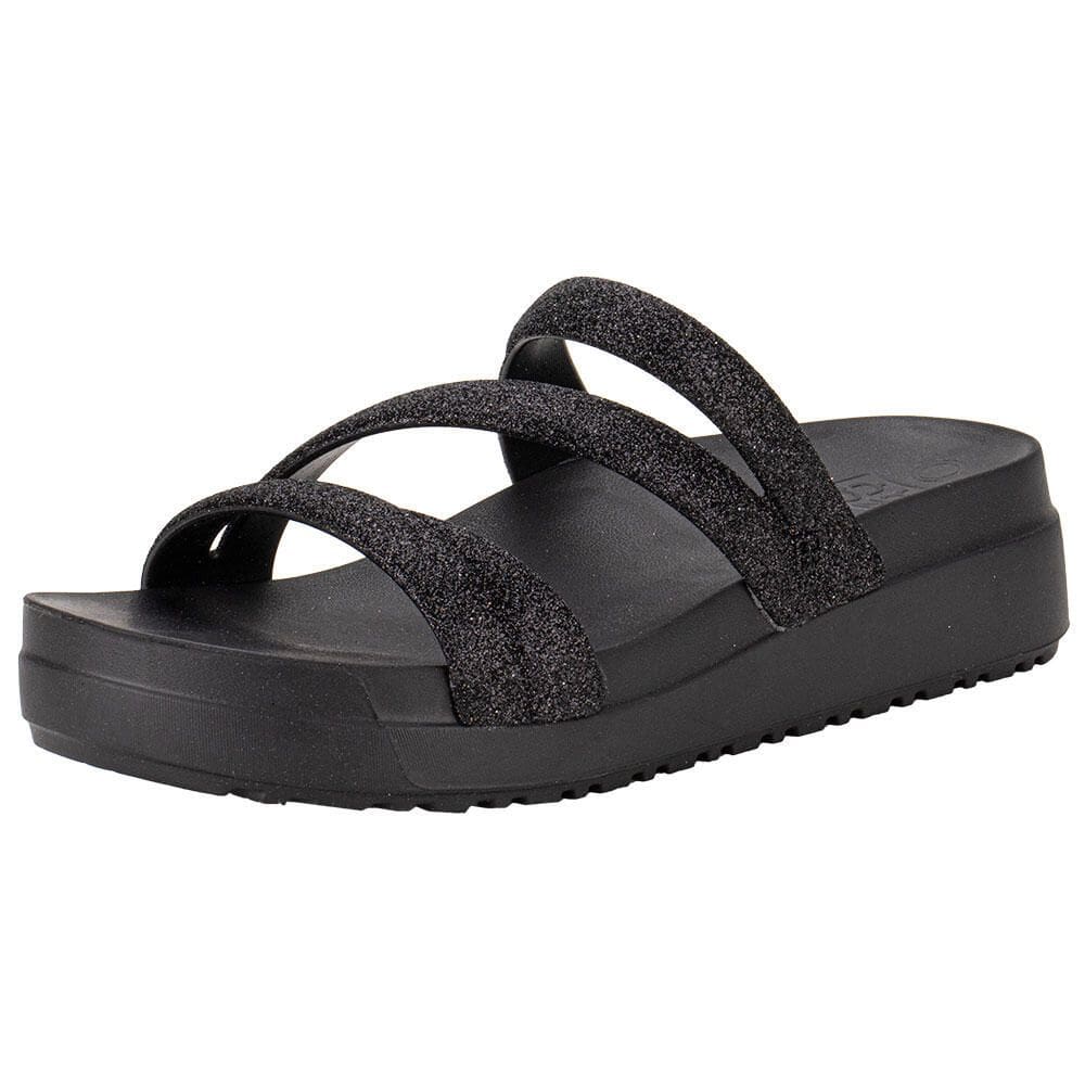 Tamanco Feminino Anabela Glitter Up Zaxy 19068