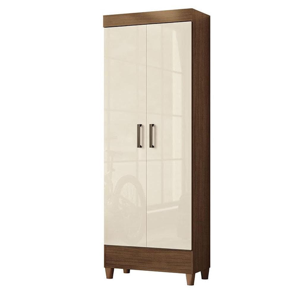 Armário Multiuso com pés Fit Jequitibá Off Acetinado - Santos Andirá