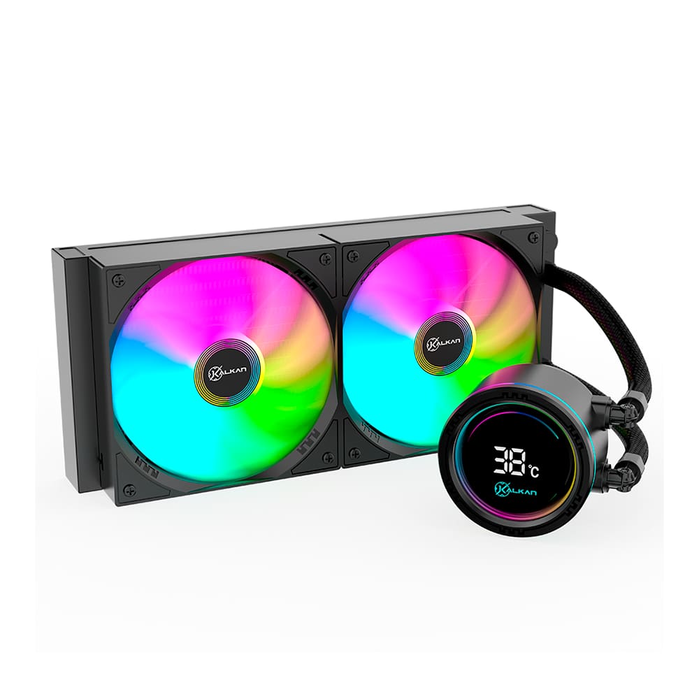 Water Cooler Gamer Kalkan Alpha 240mm ARGB Com Display Preto