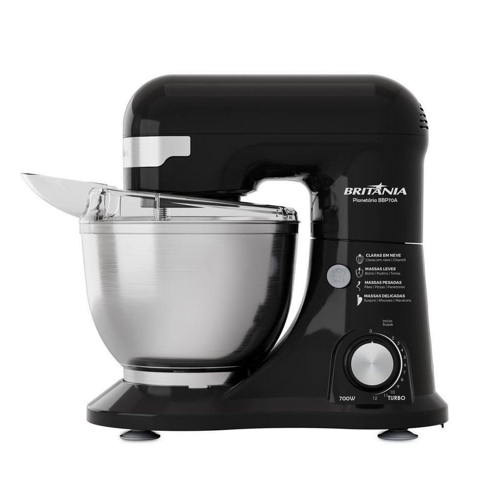 Batedeira Planetária Britânia 4L 3 Batedores BBP70A 110V