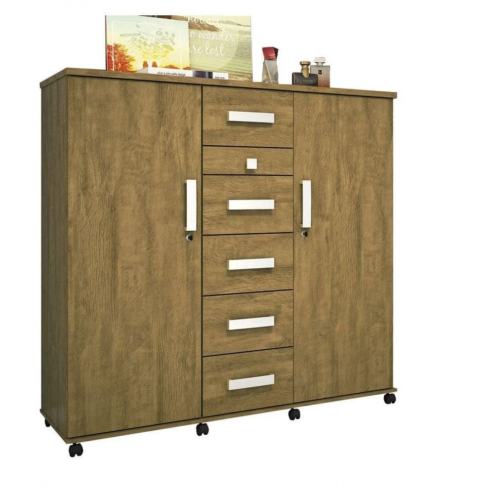 Cômoda Roma Amêndoa - Lukaliam Móveis