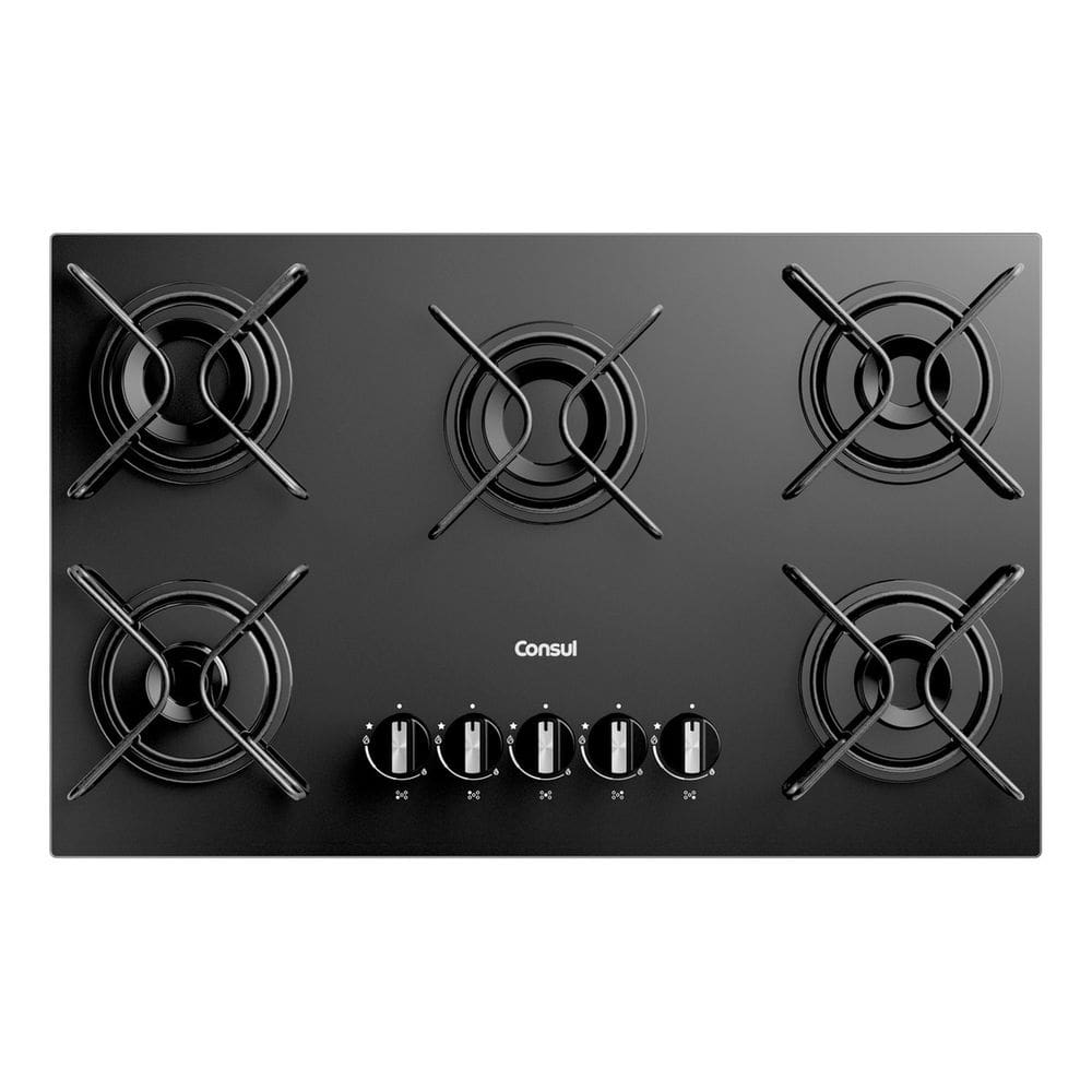 Cooktop 5 Bocas A Gas Chama Suave Balance - Consul