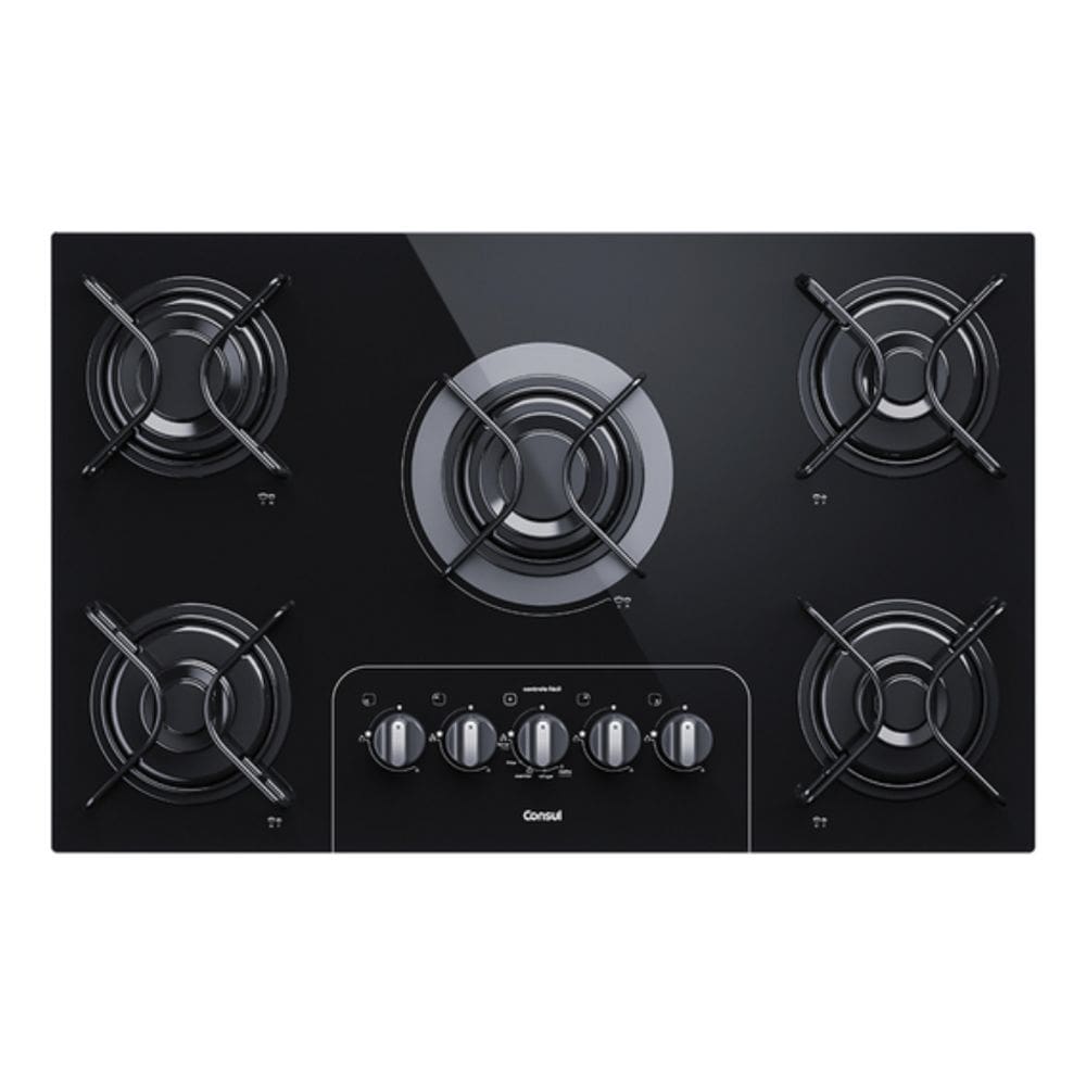 Cooktop 5 Bocas A Gas Controle Facil Plus - Consul