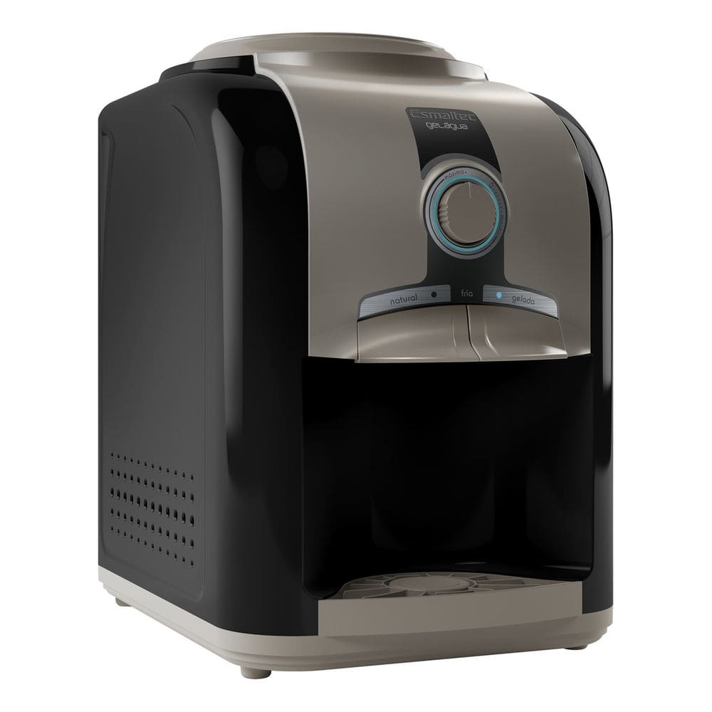 Bebedouro Compressor Gelada Natural Preto 220v - Esmaltec Preto 220v