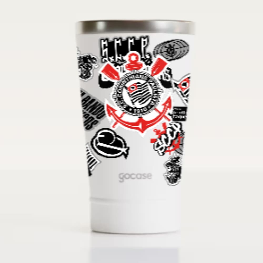 Copo Térmico Vibe 470ml Gocase - Corinthians - Soft Stickers