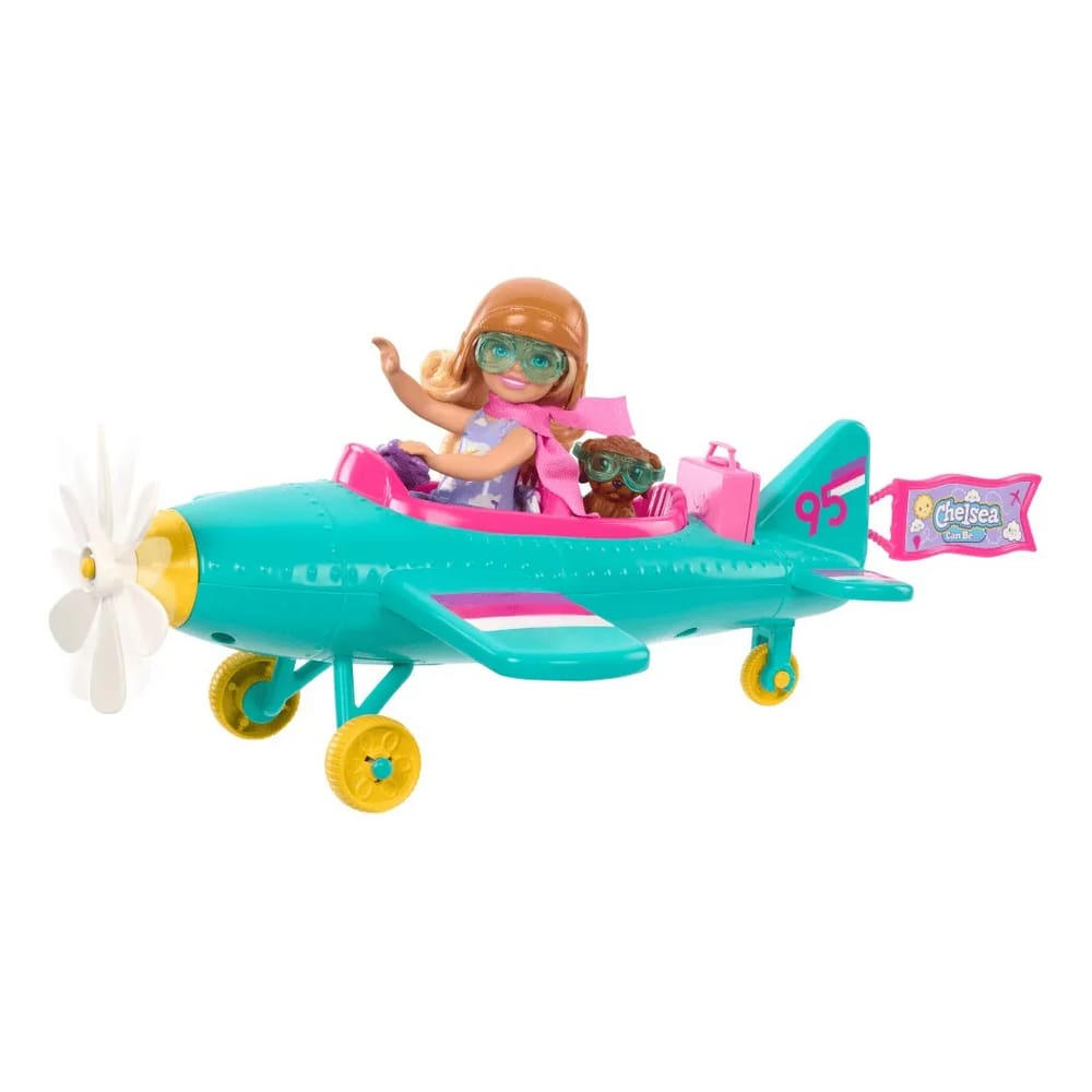 Barbie Family Chelsea Conjunto Piloto Avião HTK38 Mattel