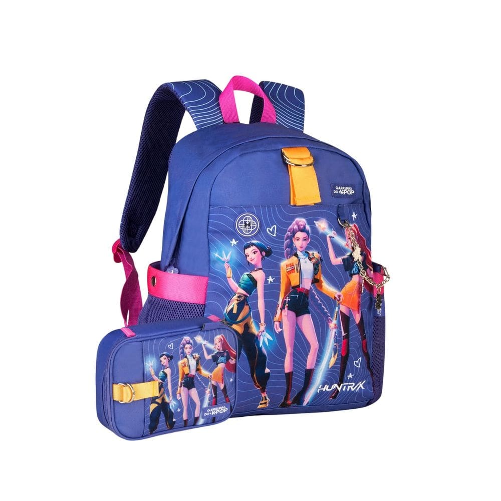 Mochila De Costas Estojo Box Guerreiras Do K-Pop Netflix