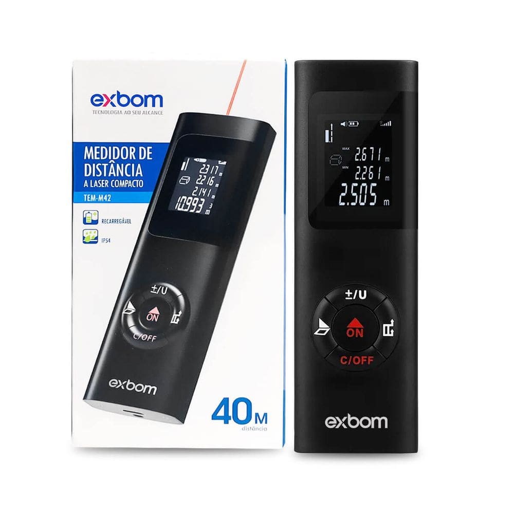 Trena Medidor Profissional Digital Laser Distância 40 Metros