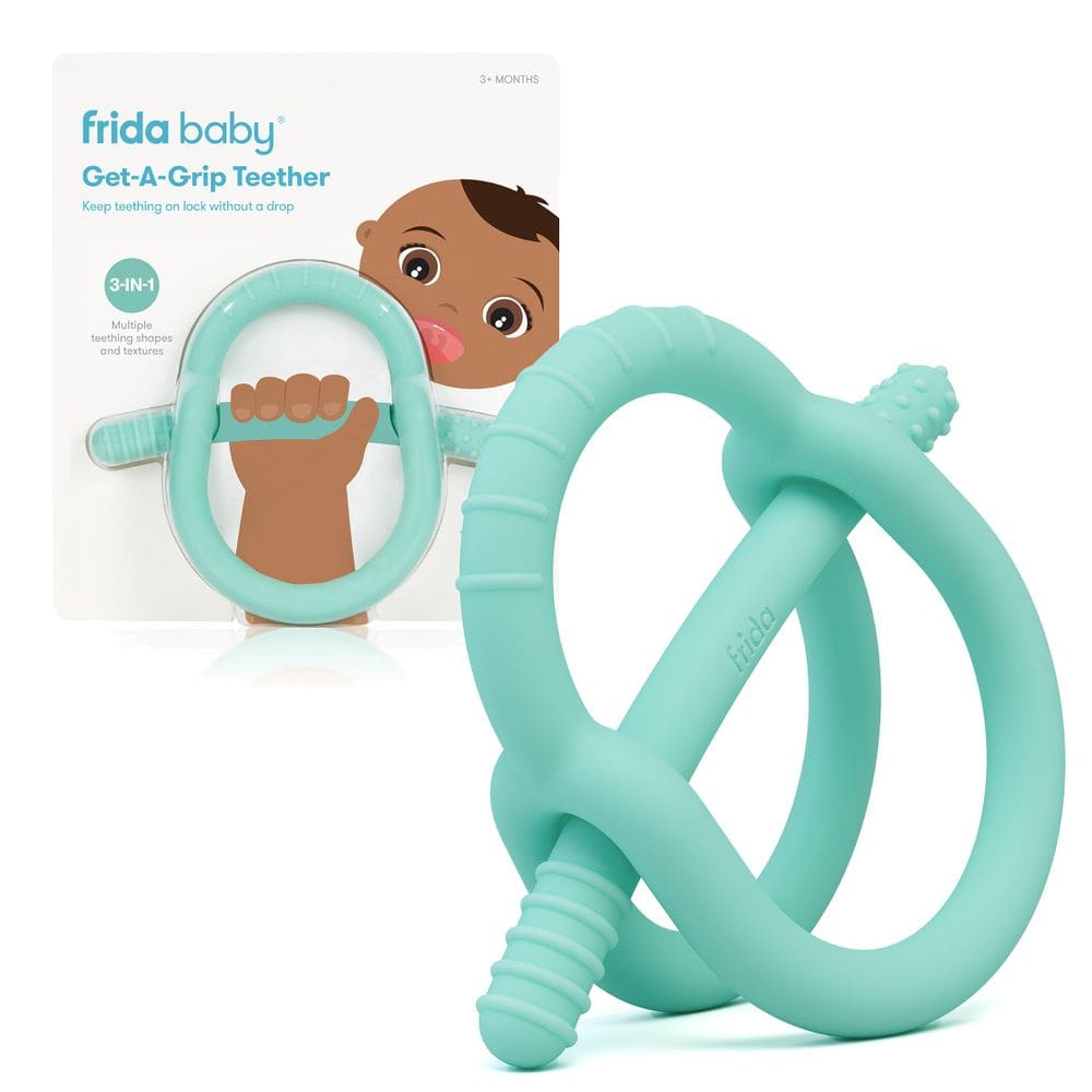 Mordedor Frida Baby Get-A-Grip de Silicone para Alívio da Dor na Dentição